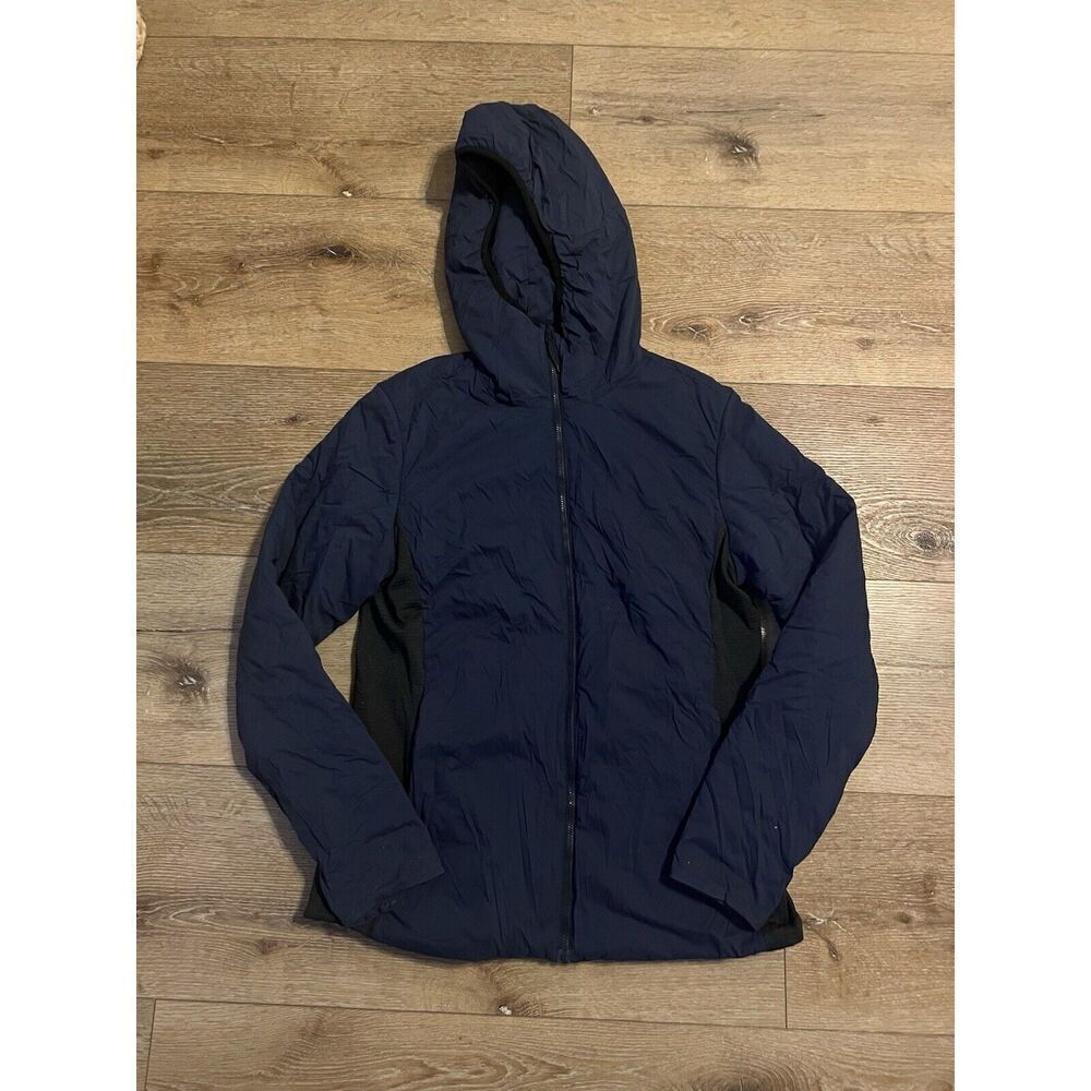 Flylow Womens Blue Full Zip Prima Loft Hooded Outdoor Jacket Size Medium